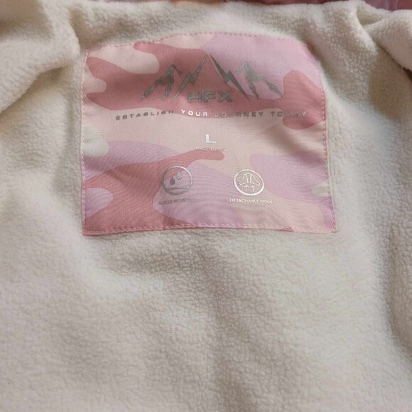 2264 HFX Youth‎ Girls Pink Camo Ski Jacket Size Large - Picture 4 of 6
